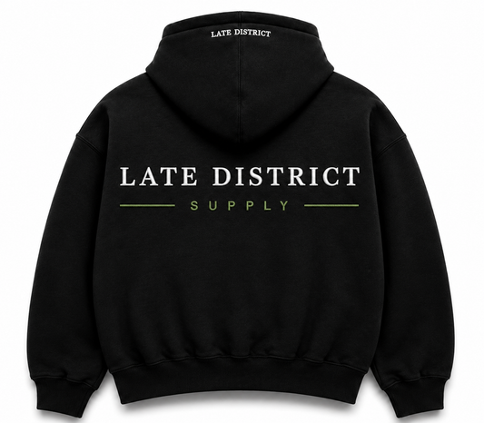 Late District Supply Hoodie