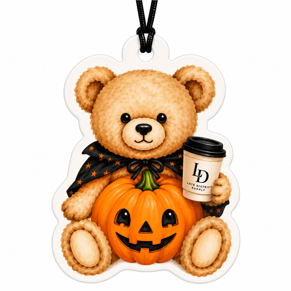 Late District Halloween Bear Air Freshener