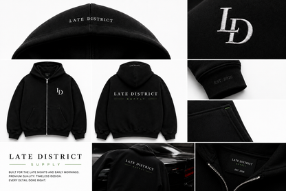 Late District Supply Hoodie